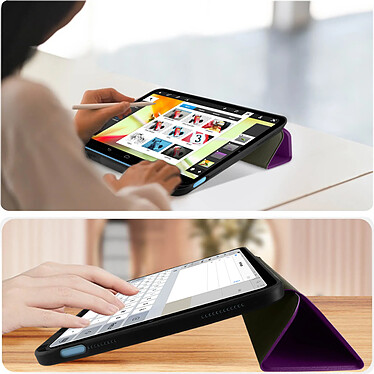 Acheter Avizar Housse pour iPad 10 2022 Clapet Magnétique Support Vidéo et Clavier  Violet