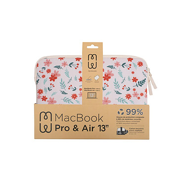 MW Housse compatible Macbook Pro/Air 13 Basics ²Life Flower Bomb pas cher