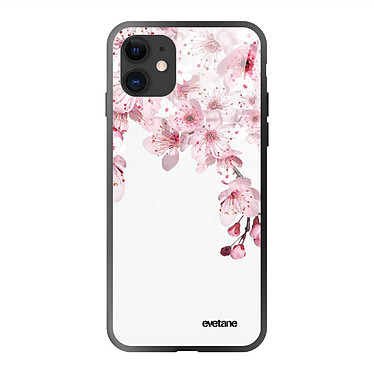 Evetane Coque iPhone 11 Coque Soft Touch Glossy Cerisier Design