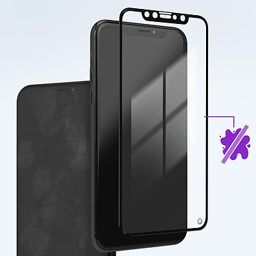 Force Glass Verre Incassable pour iPhone XS Max et 11 Pro Max Dureté 9H+ Garantie à vie  Noir pas cher