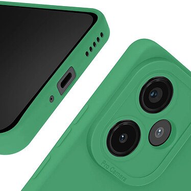 Avizar Coque pour Xiaomi Redmi Note 13 Pro Plus Silicone Mat Protège Caméra Vert pas cher