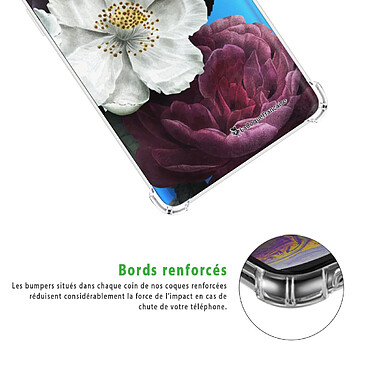 Acheter LaCoqueFrançaise Coque Xiaomi Redmi 9A Silicone antichocs Solides coins renforcés  transparente Motif Fleurs roses