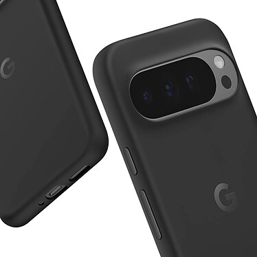 Acheter Google Coque d'origine Google Pixel 9 Pro XL Mat Soft Touch Caméra Protégée Noir