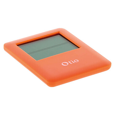 Avis Thermomètre hygromètre magnétique orange - écran LCD - Otio