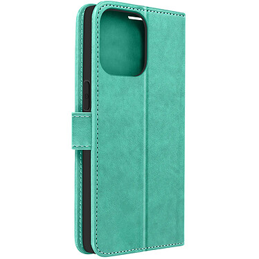 Avizar Étui Mandala Fleur pour iPhone 14 Pro Max Portefeuille Support Vidéo  Vert