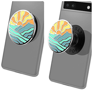 Popsockets PopGrip Enamel Mountain Rays Poignée Maintien et Support Multicolore pas cher