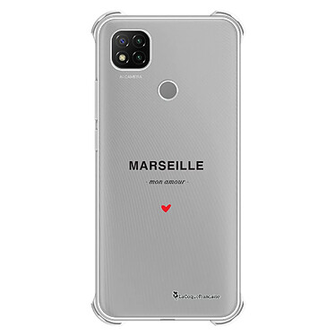 LaCoqueFrançaise Coque Xiaomi Redmi 9C Silicone antichocs Solides coins renforcés  transparente Motif Marseille mon amour