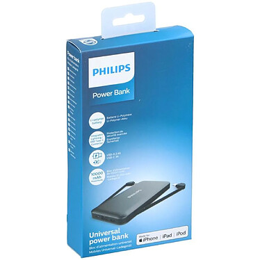 Acheter Philips Batterie Externe 10000MAH avec Câble MFi Noir