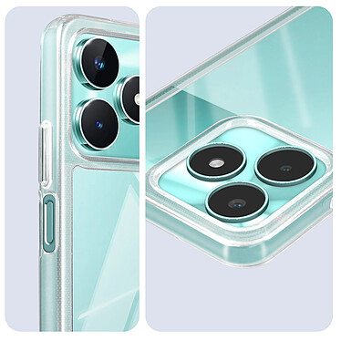 Avizar Coque pour Realme Note 50 Dos Rigide Contour Silicone Coins Antichocs  Transparent pas cher