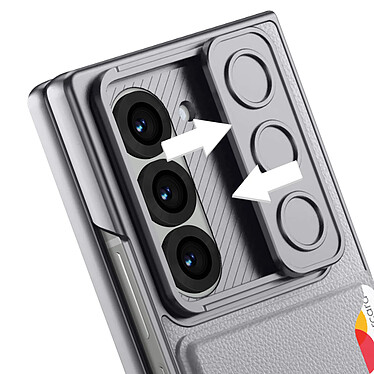 Acheter Avizar Coque pour Samsung Galaxy Z Fold 6 Porte-carte avec Verre Trempé Gris