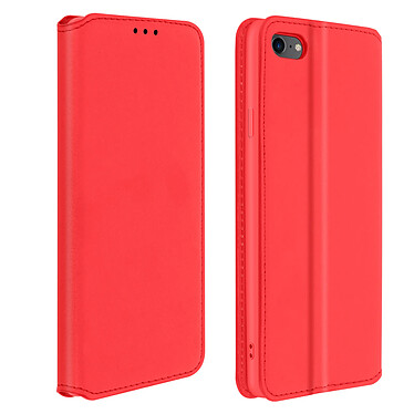 Avizar Housse iPhone SE 2022 / 2020 et 8 / 7 Folio Portefeuille Fonction Support rouge