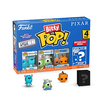 Pixar - Pack 4 figurines Bitty POP! Monsters Inc. 2,5 cm