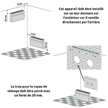 Avis Climatiseur connecté monobloc Inverter réversible 8000 BTU (20m²) - blanc - Classe A - VOLTMAN