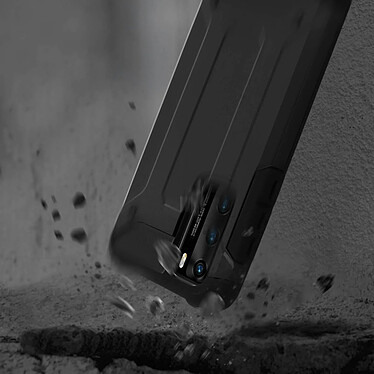 Avis Avizar Coque Huawei P40 Design Relief Bi-matière Antichute noir