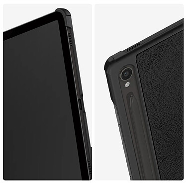 Avizar Housse pour Samsung Galaxy Tab S9 Support Multi-positions Mise en veille  noir pas cher