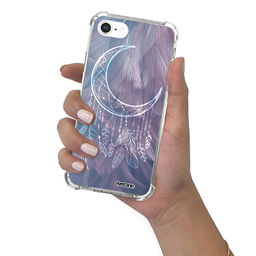 Evetane Coque iPhone 7/8/ iPhone SE 2020 anti-choc souple angles renforcés transparente Motif Lune Attrape Rêve pas cher