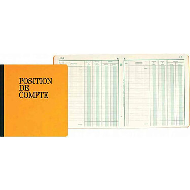 EXACOMPTA Piqûre 'Position de compte' 210 x 190 mm 80 pages x 5