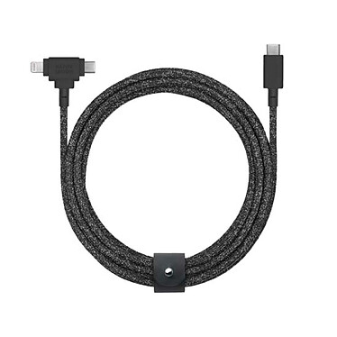 Native Union ECO Belt Câble universal USB-C vers USB-C/Lightning 1.8m Cosmo