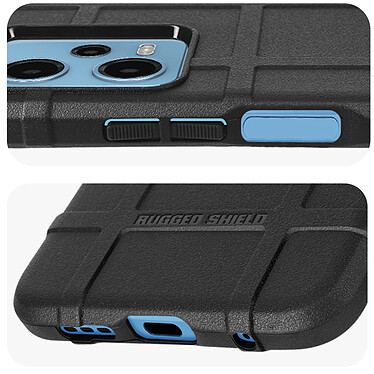 Avizar Coque pour Xiaomi Redmi Note 12 5G et Redmi Note 12 4G Silicone Épais avec Coins Antichocs Motif Relief  Noir pas cher