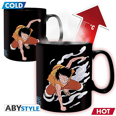 One Piece Mug Thermo-Rèactif Luffy & Ace Grand Contenant