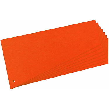 HERLITZ paquet de 100 Intercalaire trapézoidale A4 carton 190g Orange