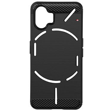 Avizar Coque Souple  pour Nothing Phone 2, Noir effet Carbone