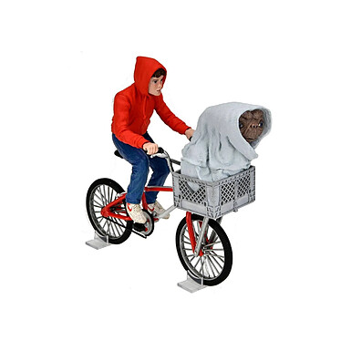 E.T., l'extra-terrestre - Figurine Elliott & E.T. en vélo 13 cm pas cher