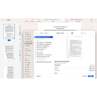 Avis Abbyy FineReader PDF for Mac - Licence 1 an - 1 poste - A télécharger