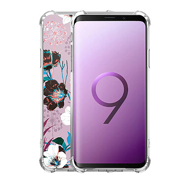 Avis LaCoqueFrançaise Coque Samsung Galaxy S9 Plus anti-choc souple angles renforcés transparente Motif Fleurs parme