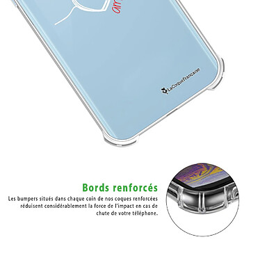 Acheter LaCoqueFrançaise Coque Samsung Galaxy A52 Silicone antichocs Solides coins renforcés  transparente Motif Coeur Blanc Amour