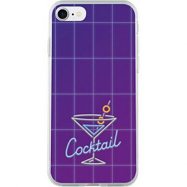 BigBen Connected Coque pour iPhone SE 2020/8/7/6S/6 Rigide Holographique Cocktail Violet