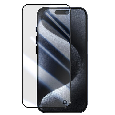 Force Glass Protège Écran pour iPhone 15 Pro Max Verre Incassable Flexible 2.5D Noir