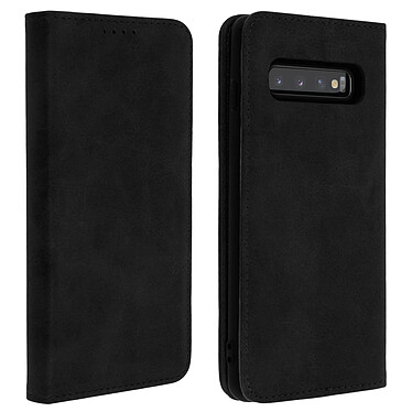 Avizar Etui folio Noir Portefeuille pour Samsung Galaxy S10