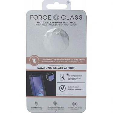 Avis Force Glass Protège-écran pour Galaxy A9 Oléophobe 2.5D avec Adhésif Antistatique Noir transparent