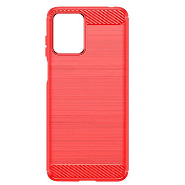 Avizar Coque pour Motorola Moto G23 et G13 Renforcée Souple Carbone Effet Brossé  Rouge