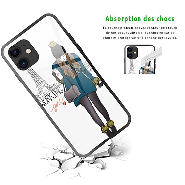 Avis LaCoqueFrançaise Coque iPhone 11 Coque Soft Touch Glossy Working girl Design