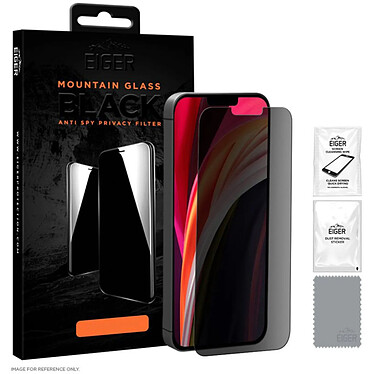 Acheter Eiger Protection d'Écran pour iPhone 13 Mini Privacy en Verre Trempé Premium 2.5D Noir transparent