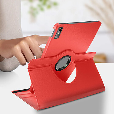 Avizar Étui folio pour Lenovo Tab P11 Gen 2 Support rotatif Paysage Portrait  rouge pas cher