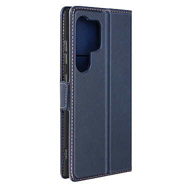 Avizar Etui pour Samsung S24 Ultra Portefeuille Support Rabat magnétique Bleu Nuit