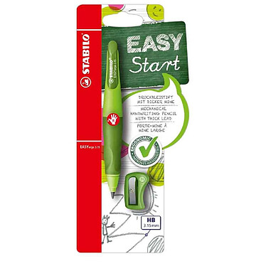 STABILO Porte-mine d'apprentissage easyergo 3.15 pour Droitier Vert / Vert foncé