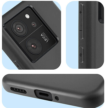 Avizar Coque pour Xiaomi 13T et 13T Pro Souple Caméra Protégé  Noir pas cher