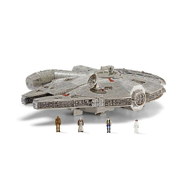 Star Wars Micro Galaxy Squadron feature - Véhicule avec figurines Millennium Falcon 22 cm