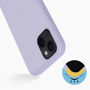 Avis Avizar Coque iPhone 13 Mini Semi-rigide Silicone Finition Soft-touch violet