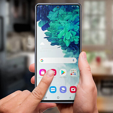 Avizar Film Écran Samsung Galaxy S20 FE Verre Trempé 9H Biseauté Anti-traces Noir pas cher