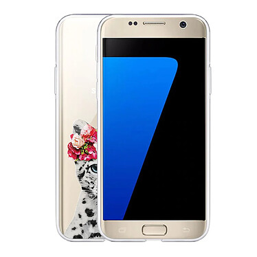 Avis Evetane Coque Samsung Galaxy S7 360 intégrale transparente Motif Leopard Couronne Tendance