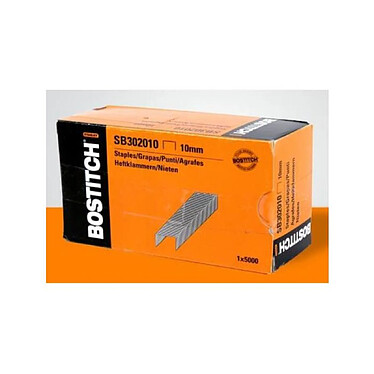 BOSTITCH Boite de 5000 agrafes 10 mm pour cloueur T3020