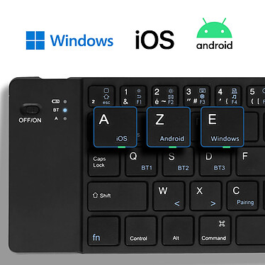 Avis Avizar Mini Clavier Bluetooth AZERTY, Android, iOS et Windows, Support inclus