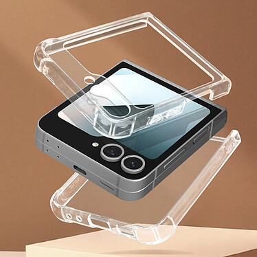 Avis Avizar Coque pour Samsung Galaxy Z Flip 6 Antichoc Flexible Coins renforcés Transparent