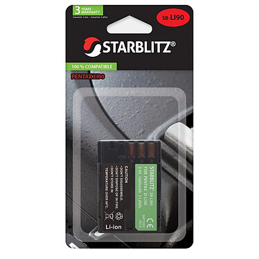 STARBLITZ Batterie Compatible avec PENTAX D-LI90