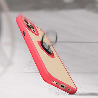 Acheter Avizar Coque Apple iPhone 13 Pro Max Bi-matière Bague Métallique Support rouge